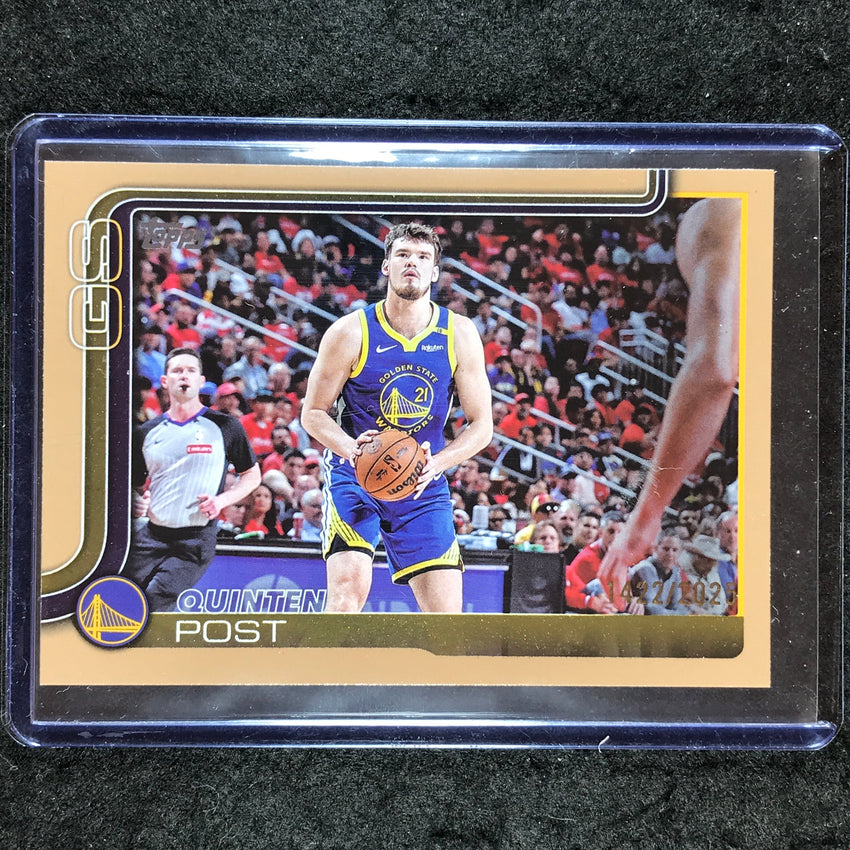 2025-26 Topps QUINTEN POST Gold /2025 #139