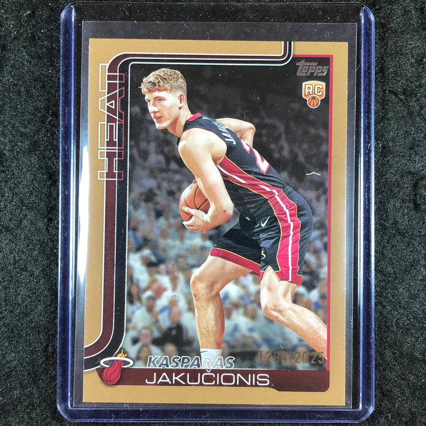 2025-26 Topps KASPARAS JAKUCIONIS Rookie Gold /2025 #220