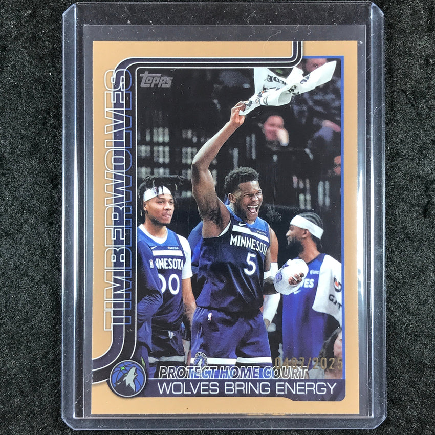 2025-26 Topps ANTHONY EDWARDS Combo Gold /2025 #287