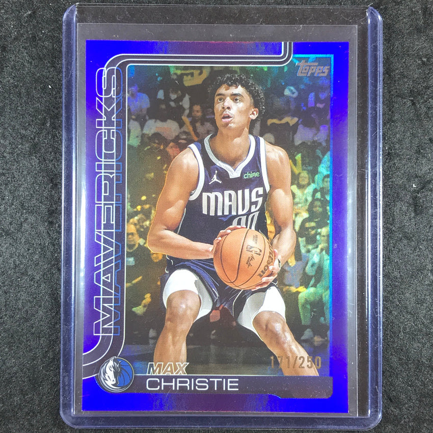 2025-26 Topps MAX CHRISTIE Purple Rainbow 171/250 #174