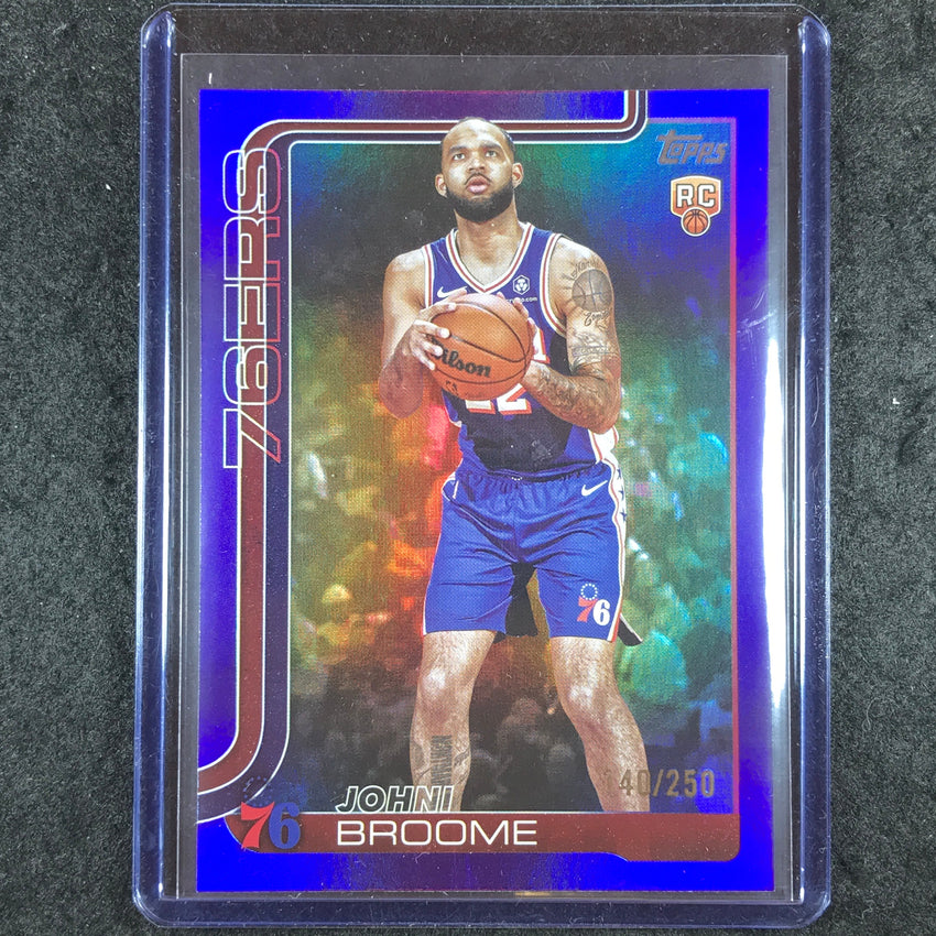 2025-26 Topps JOHNI BROOME Rookie Purple Rainbow 140/250 #235