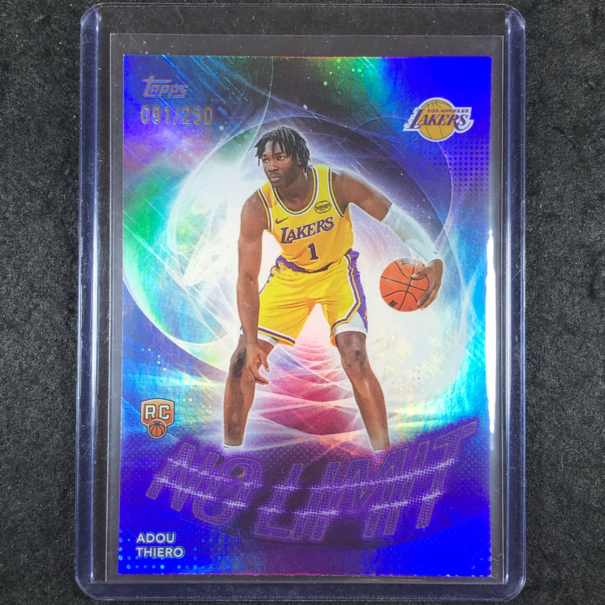 2025-26 Topps ADOU THIERO No Limit Rookie Purple Rainbow 91/250 #36