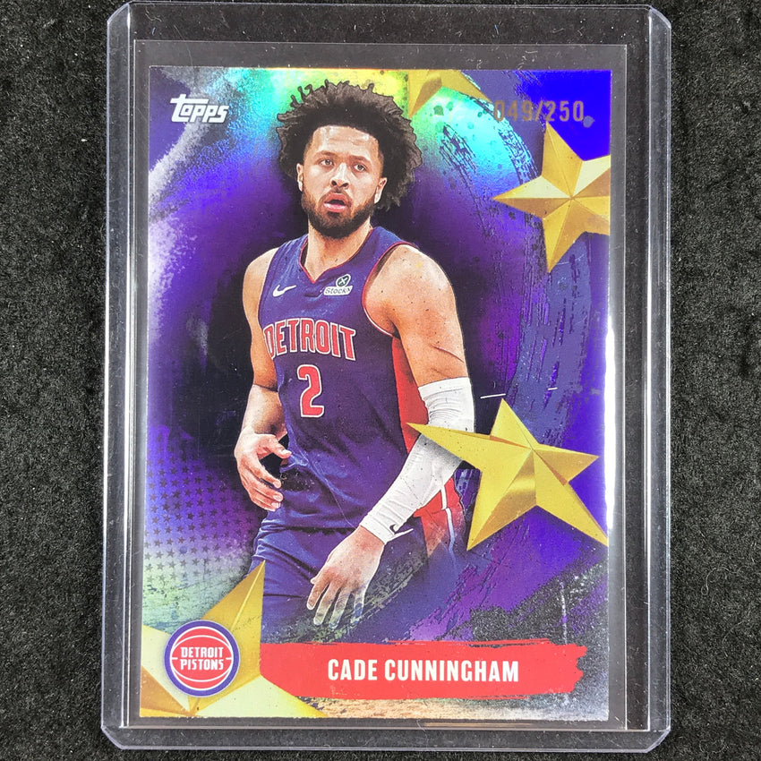 2025-26 Topps CADE CUNNINGHAM Stars of the NBA Purple Rainbow 49/250 #14
