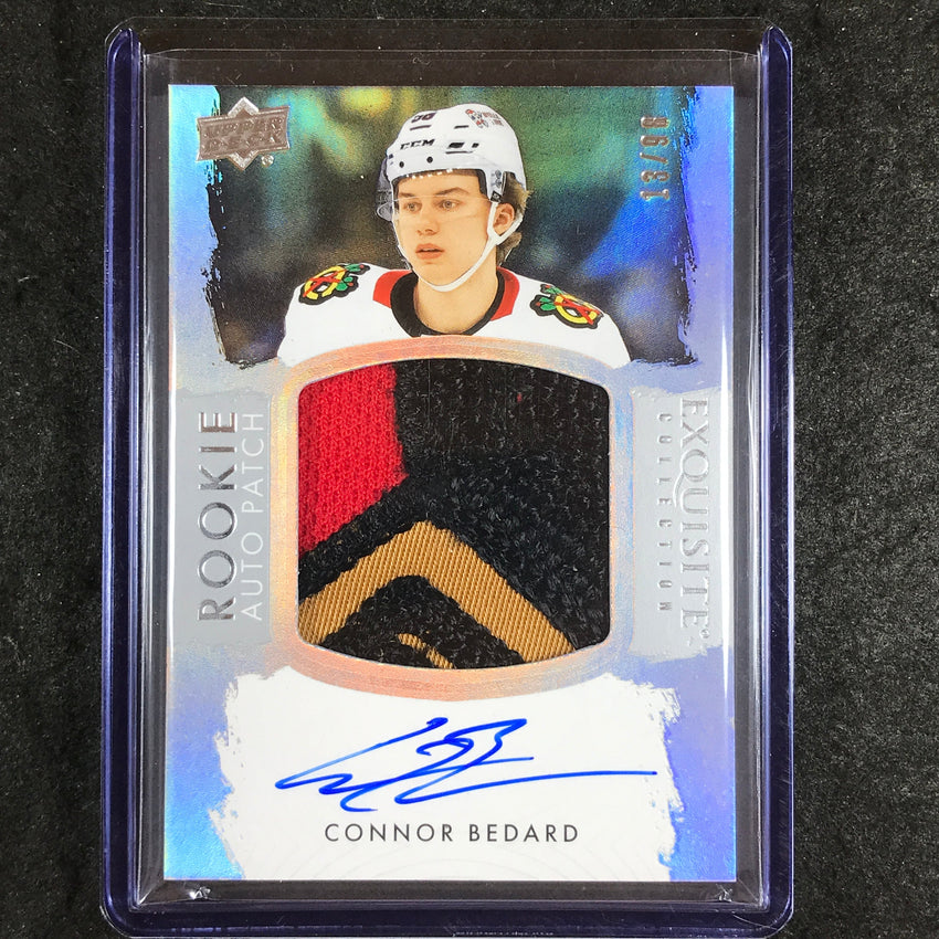 2023-24 The Cup Hockey CONNOR BEDARD Exquisite Rookie Patch Auto 13/98