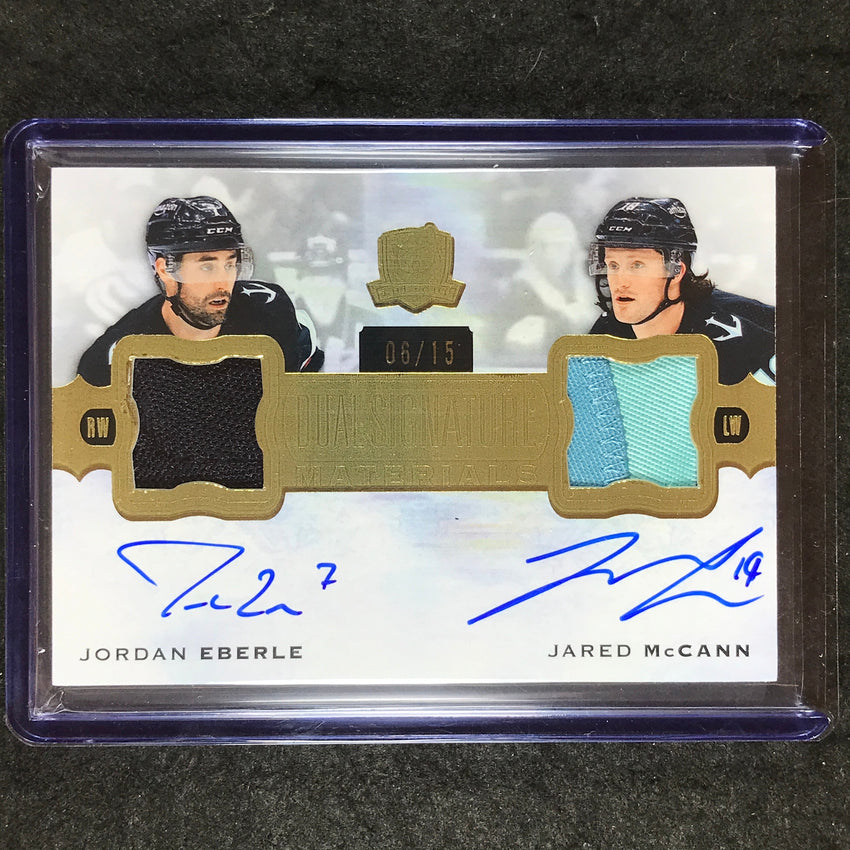 2023-24 The Cup EBERLE MCCANN Update Dual Signature Materials Patch Auto 6/15