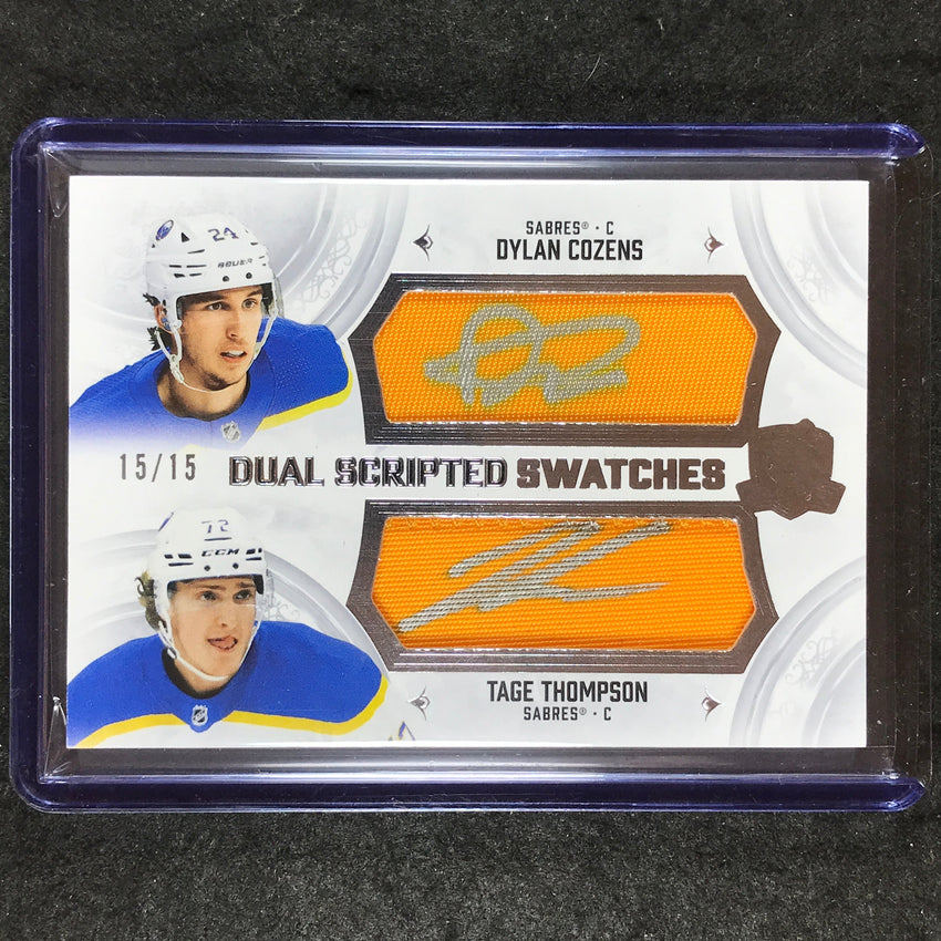 2023-24 The Cup COZENS TAGE THOMPSON Update Dual Scripted Patch Auto 15/15