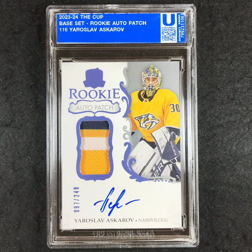 2023-24 The Cup Hockey YAROSLAV ASKAROV Rookie Patch Auto 97/249 [ENCASED]