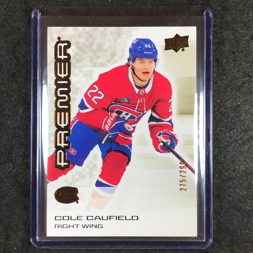 2024-25 Premier Hockey COLE CAUFIELD Base Bronze 275/299 #83