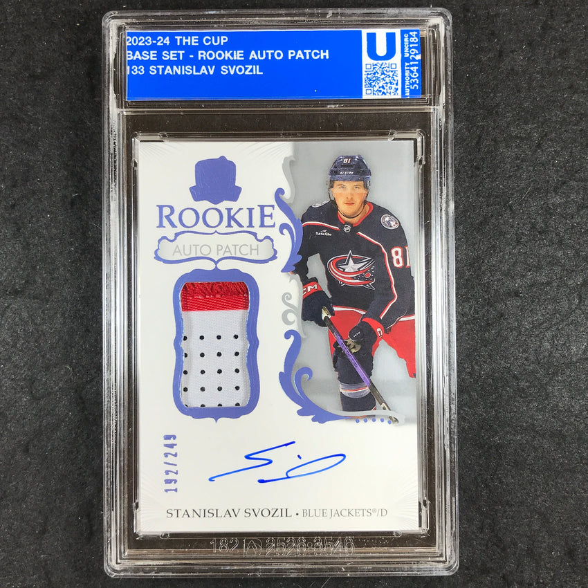 2023-24 The Cup Hockey STANISLAV SVOZIL Rookie Patch Auto 192/249 [ENCASED]