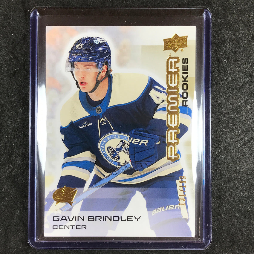 2024-25 Premier Hockey GAVIN BRINDLEY Rookies Base Gold 131/199 #139