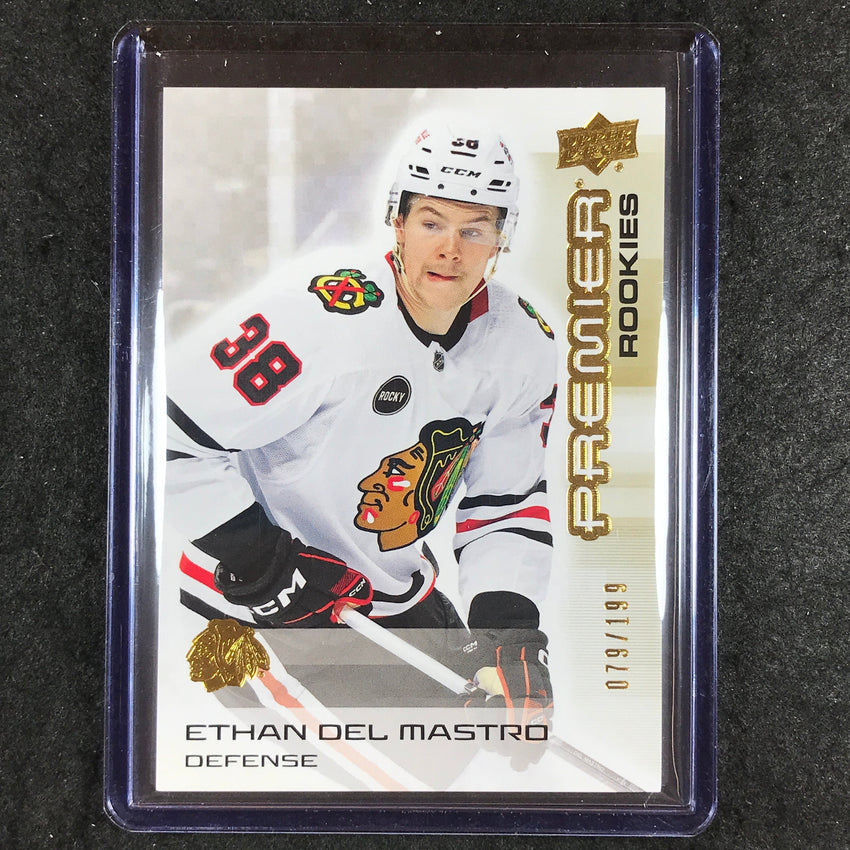 2024-25 Premier Hockey ETHAN DEL MASTRO Rookies Base Gold 79/199 #148