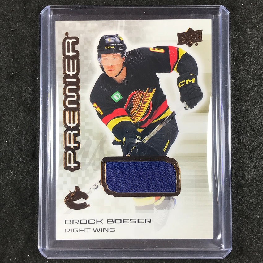 2024-25 Premier Hockey BROCK BOESER Base Jersey Relic Bronze #64