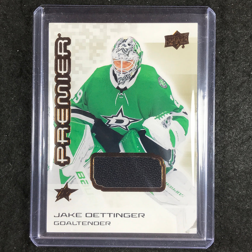 2024-25 Premier Hockey JAKE OETTINGER Base Jersey Relic Bronze #85