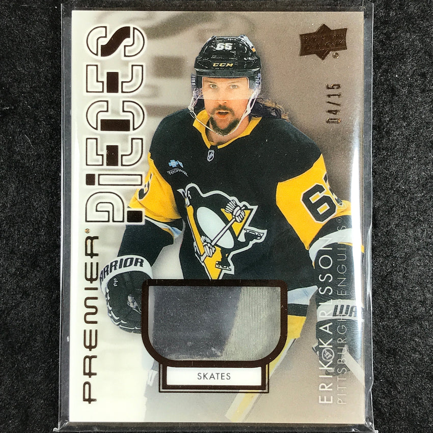 2024-25 Premier Hockey ERIK KARLSSON Premier Pieces Skates Relic 4/15