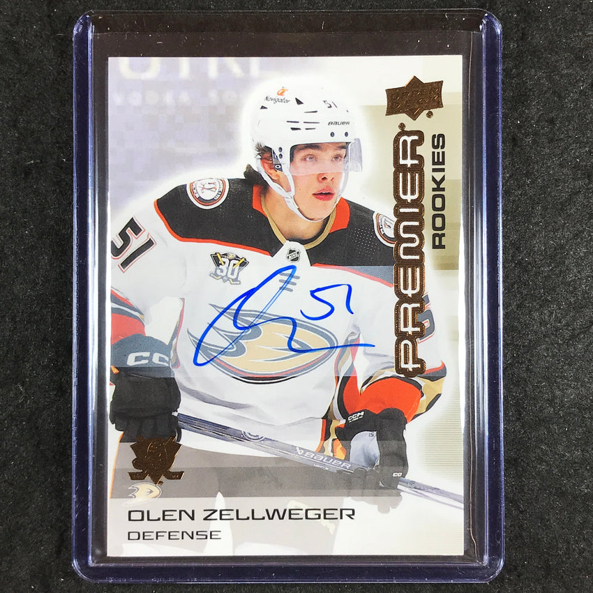 2024-25 Premier Hockey OLEN ZELLWEGER Base Rookies Auto Bronze #121