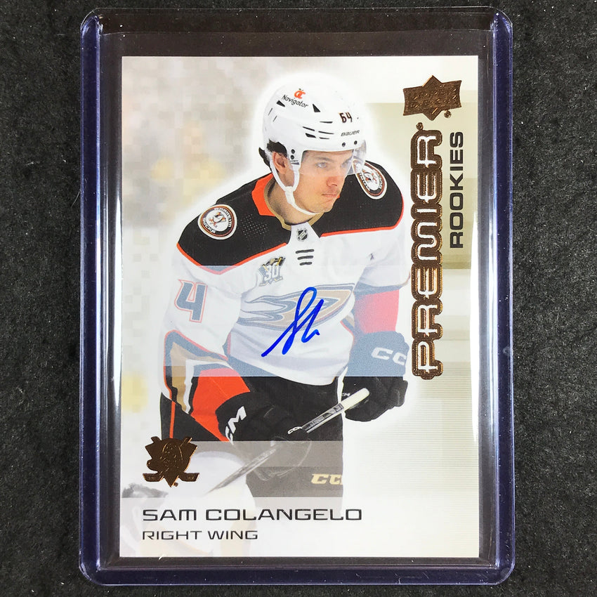 2024-25 Premier Hockey SAM COLANGELO Base Rookies Auto Bronze #135