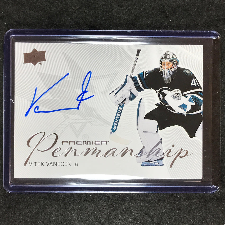 2024-25 Premier Hockey VITEK VANECEK Premier Penmanship Auto #VV