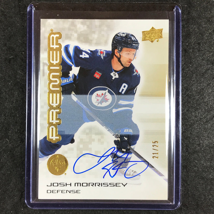 2024-25 Premier Hockey JOSH MORRISSEY Base Autograph Gold 21/25