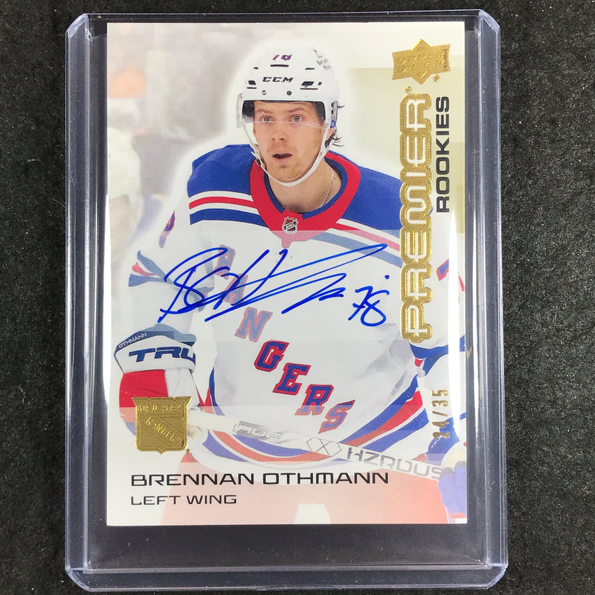 2024-25 Premier Hockey BRENNAN OTHMANN Base Rookies Autograph Gold 24/35