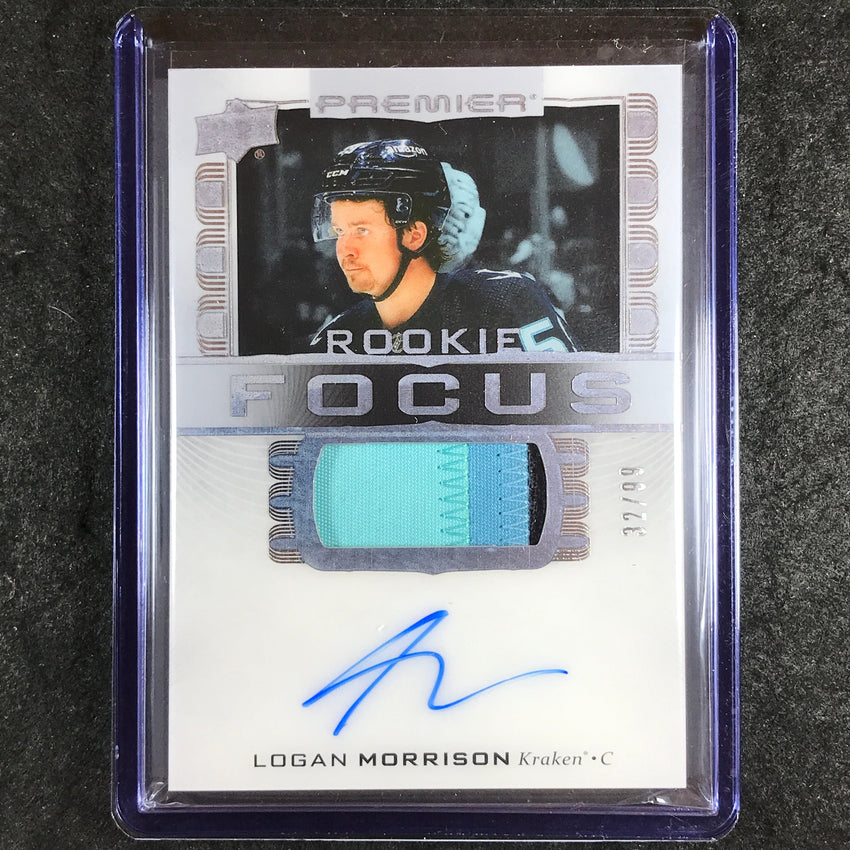 2024-25 Premier Hockey LOGAN MORRISON Premier Focus Rookie Patch Auto 32/99
