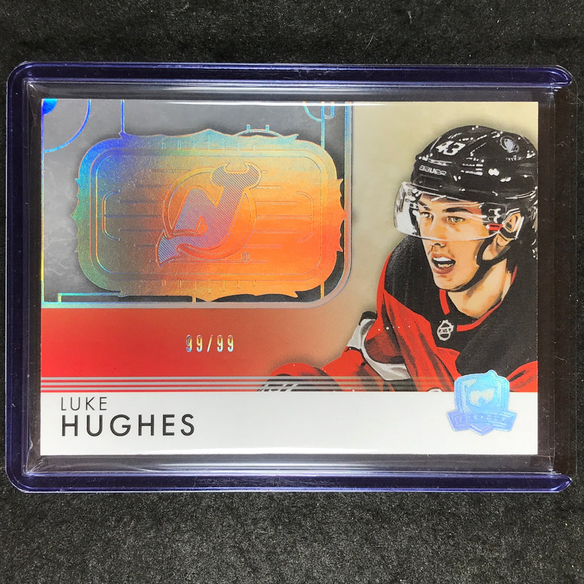 2023-24 The Cup Hockey LUKE HUGHES Rookie Rink Gallery 99/99 #RGLH-V4