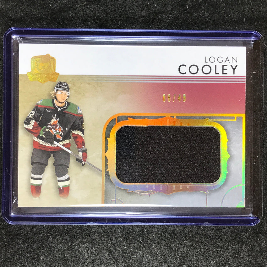 2023-24 The Cup Hockey LOGAN COOLEY Rookie Rink Gallery Jersey 5/49