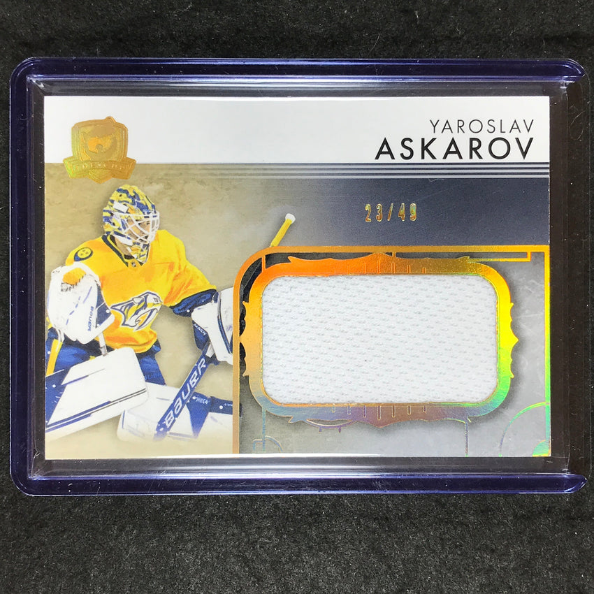 2023-24 The Cup Hockey YAROSLAV ASKAROV Rookie Rink Gallery Jersey 23/49
