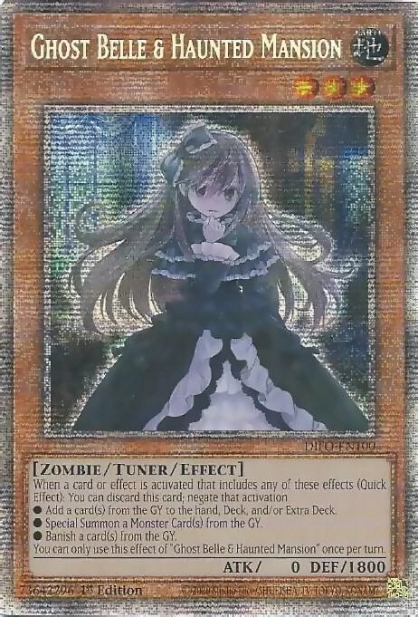 [US PRINT] [STARLIGHT RARE] Ghost Belle & Haunted Mansion - DIFO-EN100 - 1st Edition