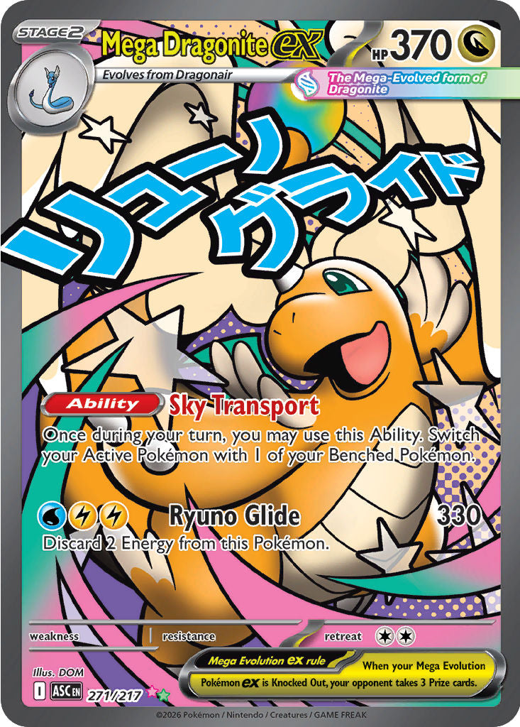 Mega Dragonite ex - ( 271/217 ) - [MEGA ATTACK RARE] - Pokemon ME Ascended Heroes