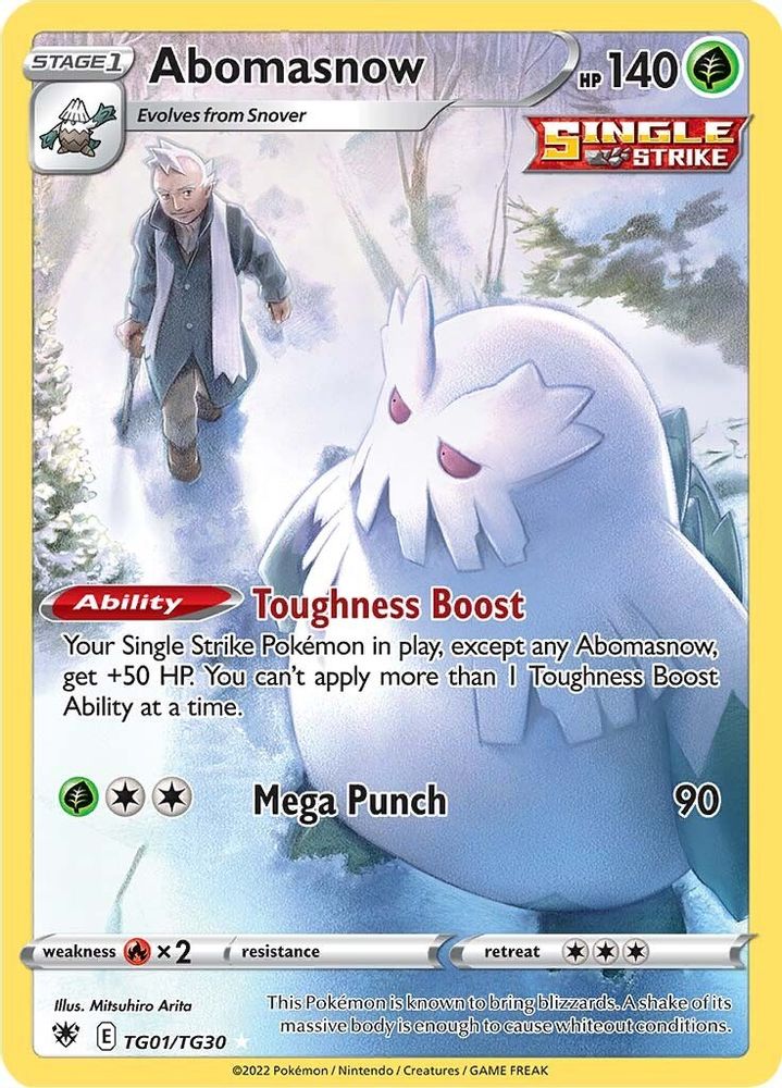 Abomasnow - [  TG01/TG30 ] - Ultra Rare - Pokemon SWSH10 Astral Radiance Trainer Gallery