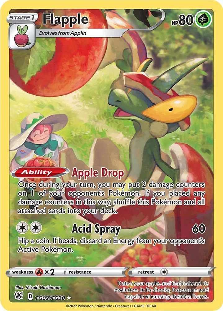 Flapple - [  TG02/TG30 ] - Ultra Rare - Pokemon SWSH10 Astral Radiance Trainer Gallery