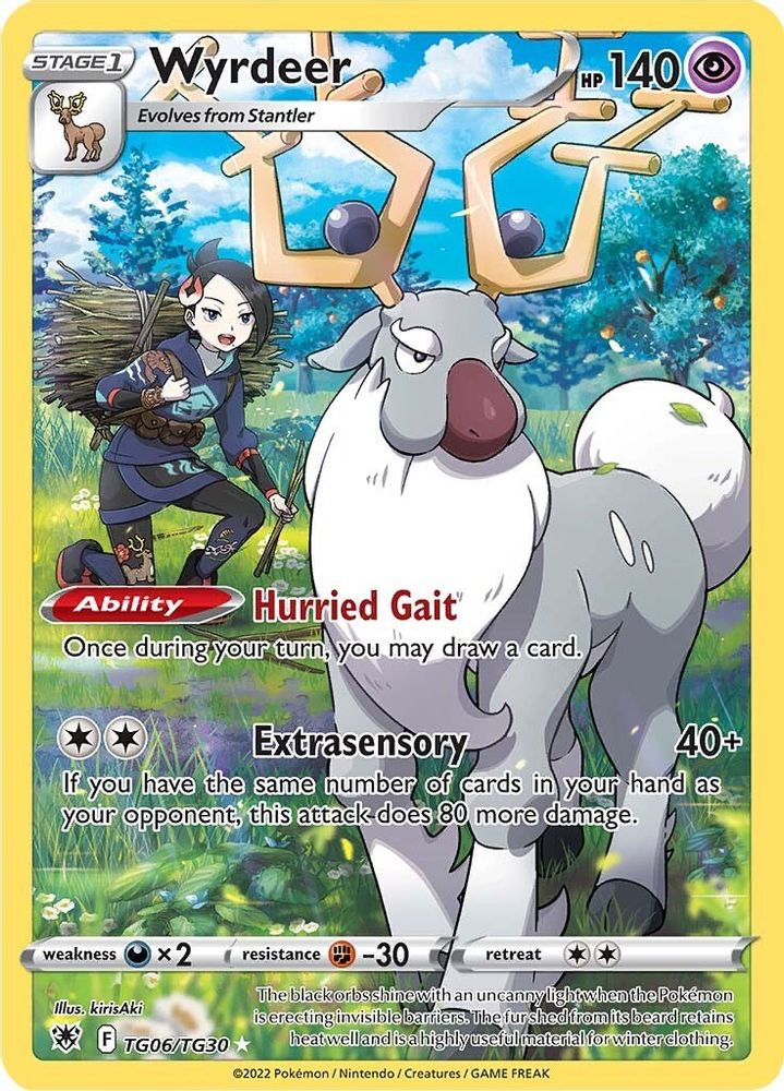 Wyrdeer - [  TG06/TG30 ] - Ultra Rare - Pokemon SWSH10 Astral Radiance Trainer Gallery