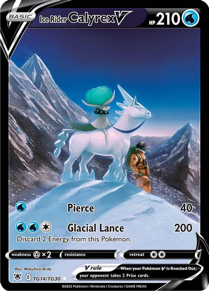 Ice Rider Calyrex V - [  TG14/TG30 ] - Ultra Rare - Pokemon SWSH10 Astral Radiance Trainer Gallery