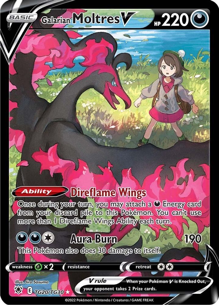 Galarian Moltres V - [  TG20/TG30 ] - Ultra Rare - Pokemon SWSH10 Astral Radiance Trainer Gallery
