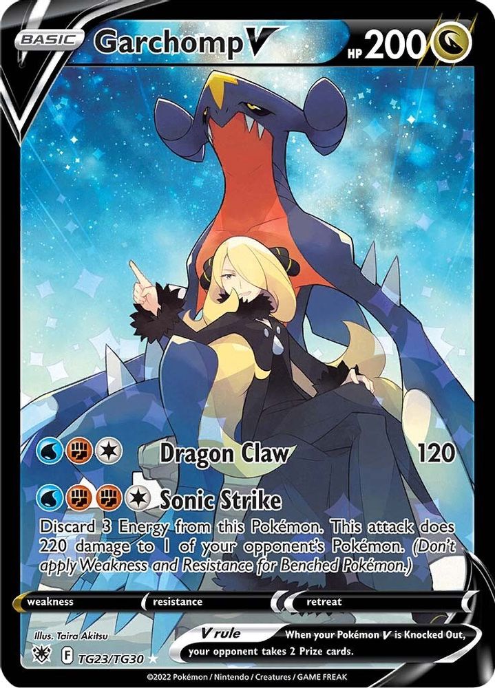 Garchomp V - [  TG23/TG30 ] - Ultra Rare - Pokemon SWSH10 Astral Radiance Trainer Gallery