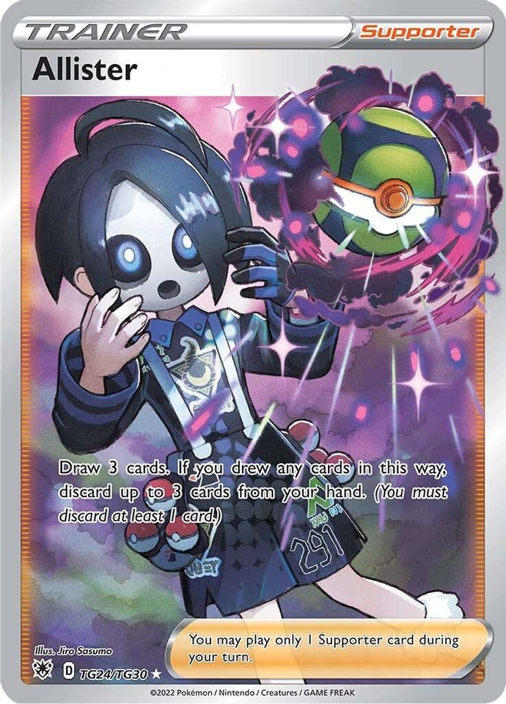 Allister - [  TG24/TG30 ] - Ultra Rare - Pokemon SWSH10 Astral Radiance Trainer Gallery