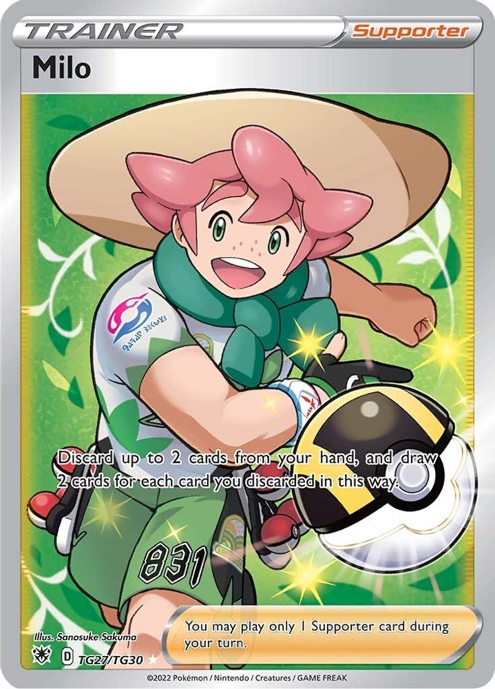 Milo - [  TG27/TG30 ] - Ultra Rare - Pokemon SWSH10 Astral Radiance Trainer Gallery