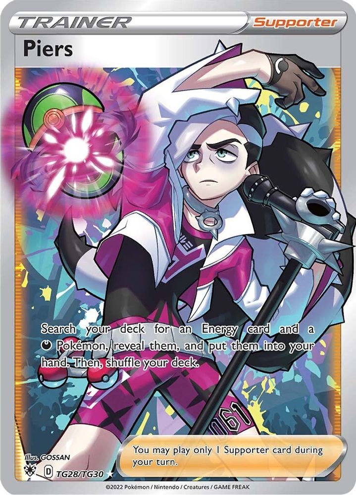 Piers - [  TG28/TG30 ] - Ultra Rare - Pokemon SWSH10 Astral Radiance Trainer Gallery