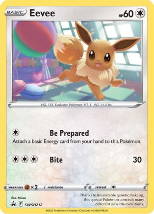 Eevee - SWSH212 - Pokemon SWSH Sword & Shield Promo