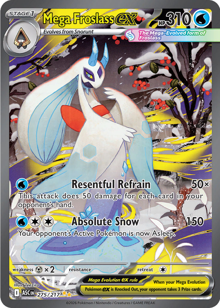 Mega Froslass ex - ( 275/217 ) - [SPECIAL ILLUSTRATION RARE] - Pokemon ME Ascended Heroes