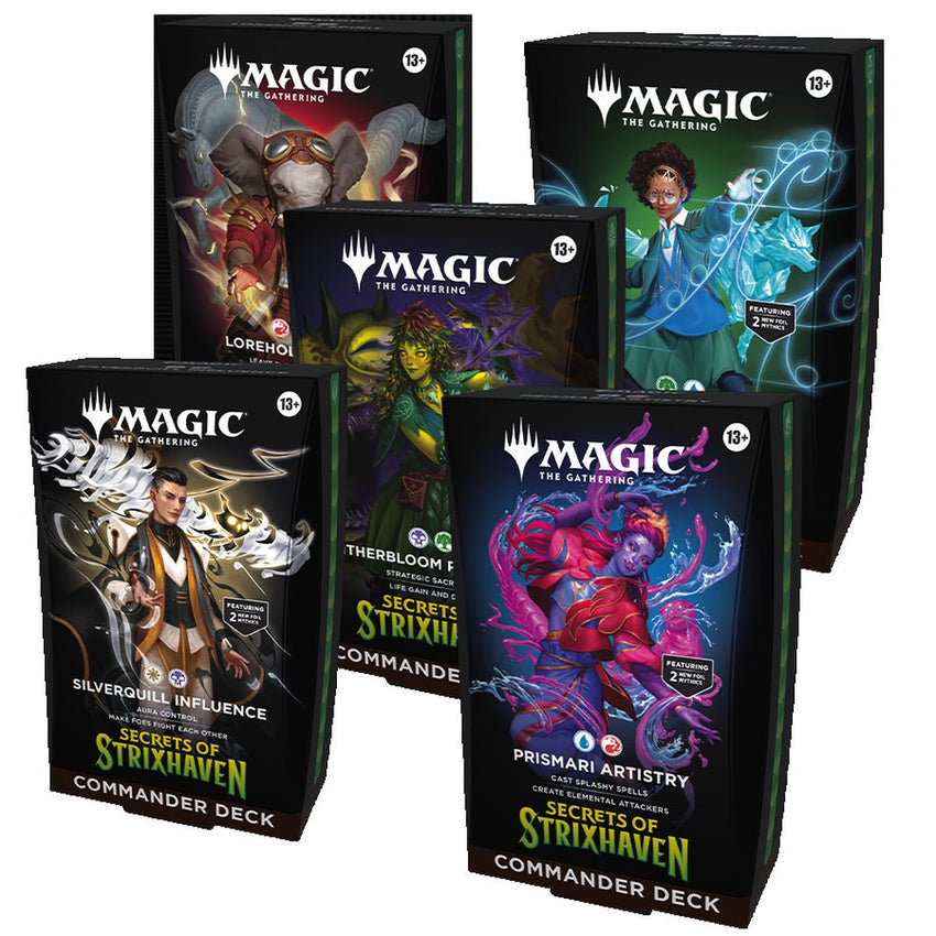 Magic The Gathering - Secrets of Strixhaven Commander 5-Deck Combo