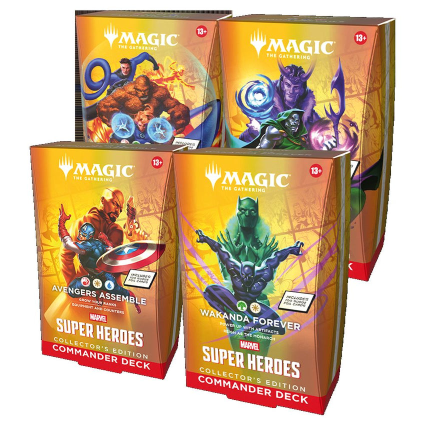 Magic The Gathering - Marvel Super Heroes Collector Commander 4-Deck Combo (Pre Order)