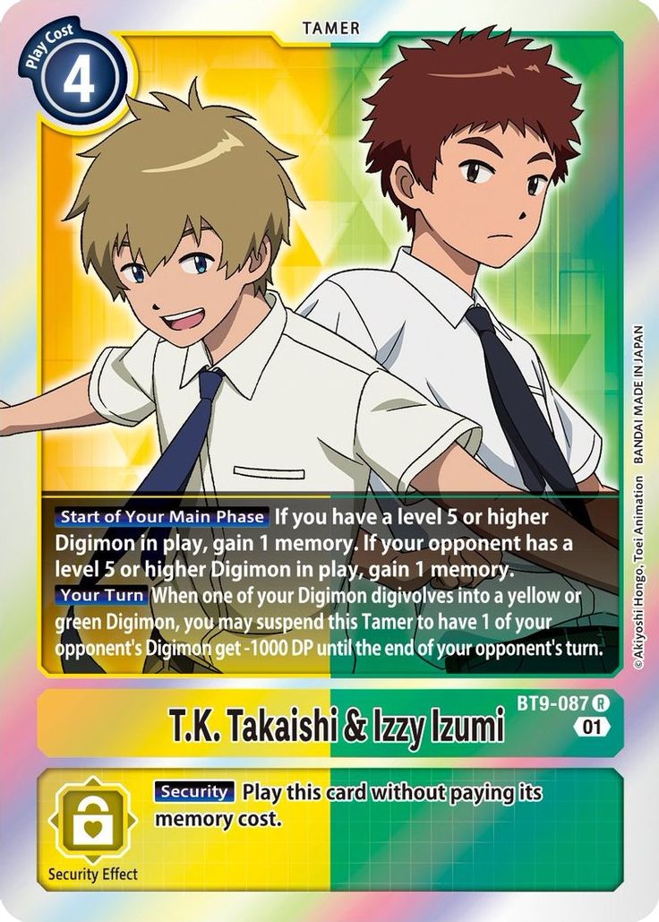 T.k. Takaishi And Izzy Izumi Bt9-087 - Rare Bt09 X-record