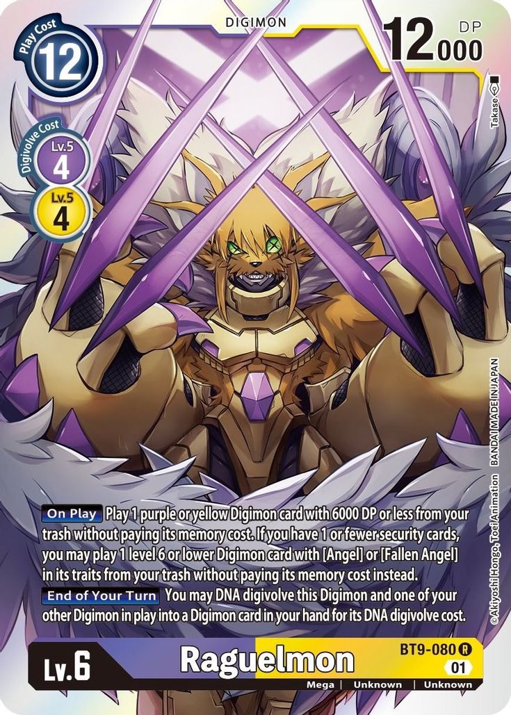 Raguelmon Bt9-080 - Rare Bt09 X-record