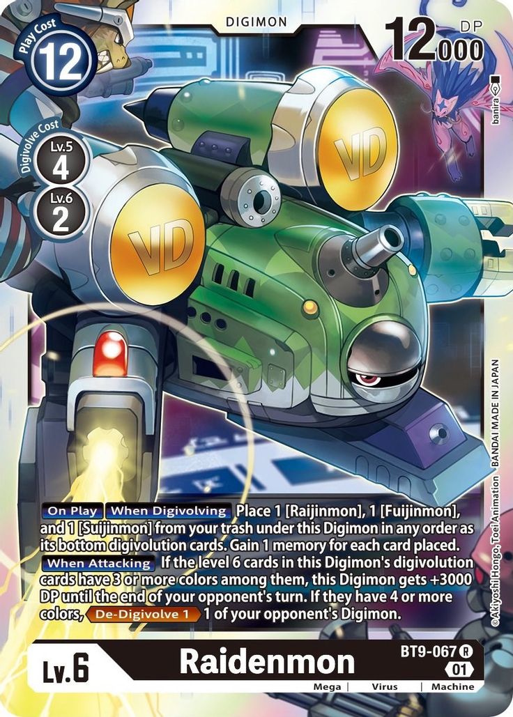 Raidenmon Bt9-067 - Rare Bt09 X-record