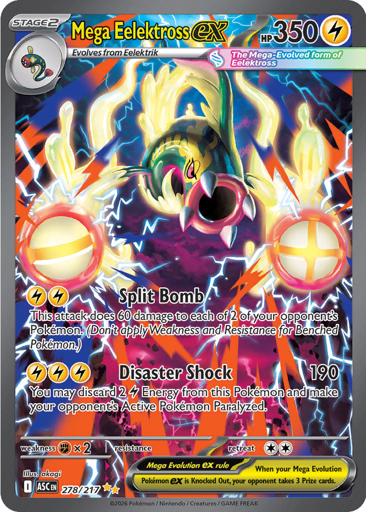 Mega Eelektross ex - ( 278/217 ) - [SPECIAL ILLUSTRATION RARE] - Pokemon ME Ascended Heroes