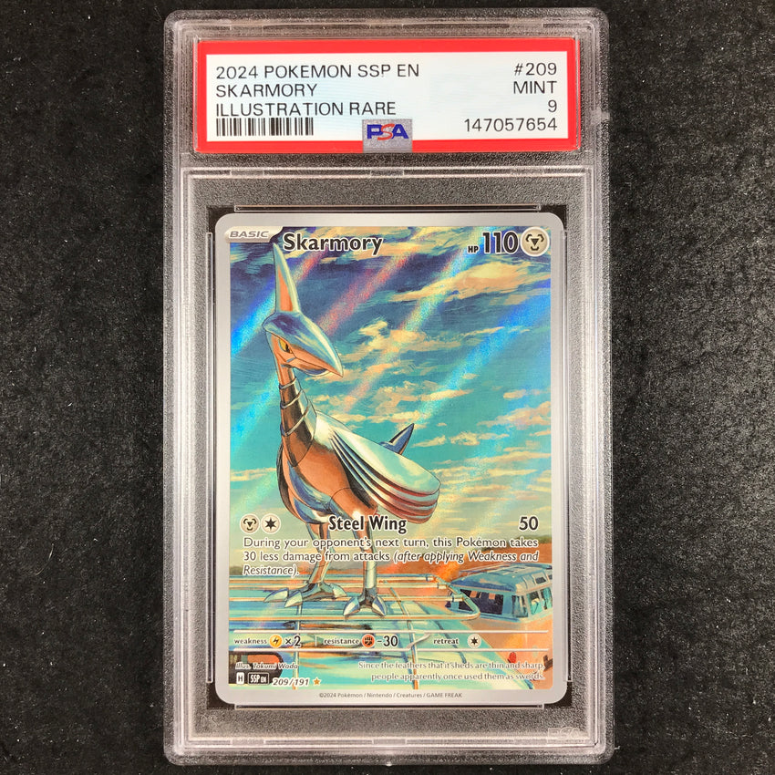 PSA 9 Skarmory - 209/191 - Illustration Rare Surging Sparks  654