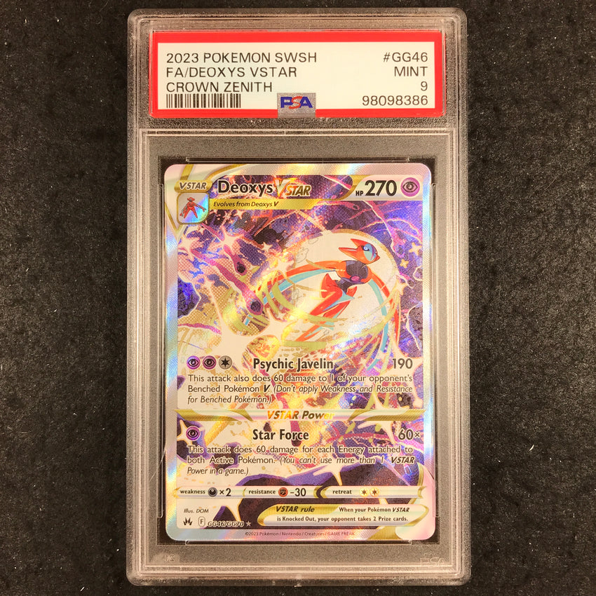 PSA 9 Dexoys VSTAR - GG46/GG70 - Full Art Crown Zenith 386