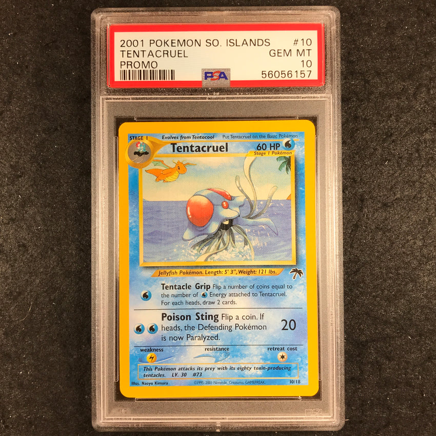 PSA 10 Tentacruel - 10/18 - 2001 Southern Islands Promo 157