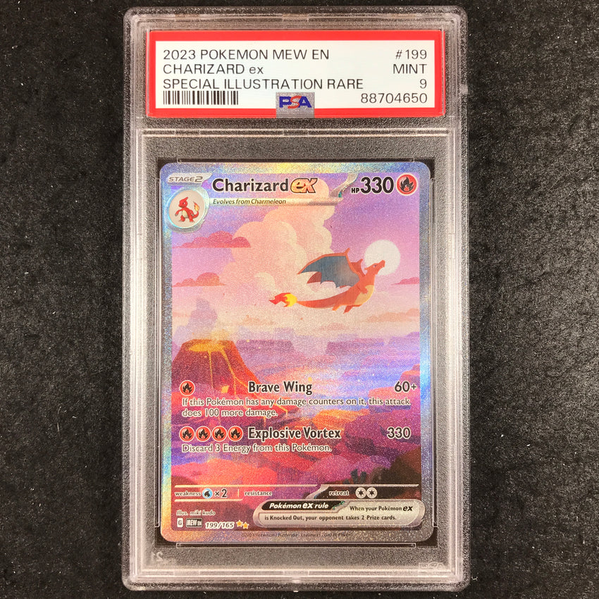 PSA 9 Charizard ex - 199/165 - Special Illustration Rare Pokemon 151 650